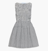 The Cosima Mini Nap Dress - Black/Sand Gingham