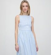The Cosima Nap Dress - Blue/White Stripe