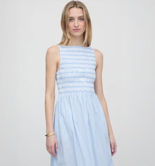The Cosima Nap Dress - Blue/White Stripe