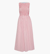 The Cosima Nap Dress - Red Ticking Stripe