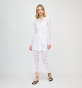 The Darinka Dress - White Medallion Lace
