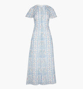The Davina Dress - Blue Corsica Paisley