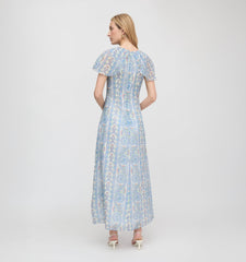 The Davina Dress - Blue Corsica Paisley
