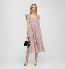 The Ellie Nap Dress - Cognac Gingham