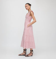 The Ellie Nap Dress - Red Ticking Stripe