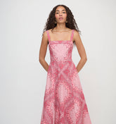 The Ezra Dress - Berry Paisley Scarf