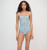 The Giana One Piece - Dusty Blue Gemstone Mosaic Scarf