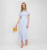 The Jamie Nap Dress - Blue/White Stripe
