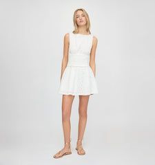 The Joanna Dress - White Floral Broderie