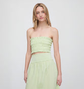The June Nap Top - Lime Gingham