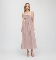 The Larissa Nap Dress - Cognac Gingham
