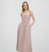 The Larissa Nap Dress - Cognac Gingham