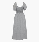 The Madeline Nap Dress - Black/Sand Gingham