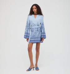 The Magnolia Tunic - Cornflower Wildflower Field