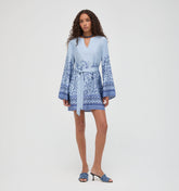 The Magnolia Tunic - Cornflower Wildflower Field