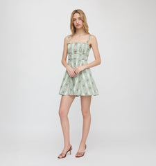 The Margot Mini Dress - Sundial Stripe