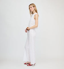 The Miro Top - White Diamond Eyelet