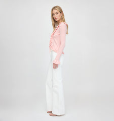 The Ray Top - Powder Pink Pointelle