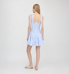 The Ribbon Charlotte Nap Dress - Blue/White Stripe