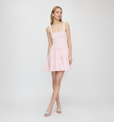 The Ribbon Charlotte Nap Dress - Pink Variegated Stripe