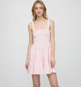 The Ribbon Charlotte Nap Dress - Pink Variegated Stripe
