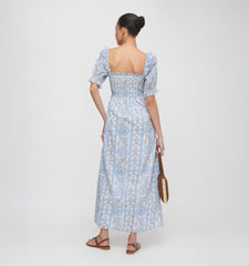 The Scarlett Nap Dress - Blue Corsica Paisley