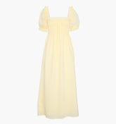 The Scarlett Nap Dress - Butter Yellow Tonal Seersucker