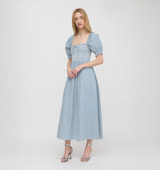 The Scarlett Nap Dress - Lagoon Gingham