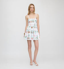 The Seraphina Mini Nap Dress - Flower Pots