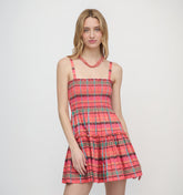 The Seraphina Mini Nap Dress - Sunset Gingham