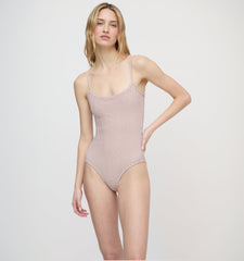 The Emerson One Piece - Cognac Gingham