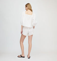 The Bennie Short - White Crisp Voile