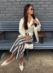 The Amal Cardigan - Antique White