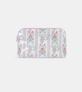 Roller Rabbit x Hill House Large Makeup Bag - Pink Monkey Block Stripe
