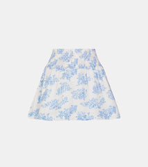 Roller Rabbit x Hill House The Delphine Mini Nap Skirt - Blue Sherwood Forest Monkey