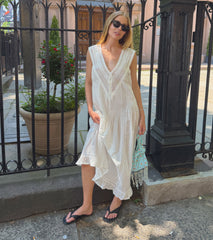 The Lorelai Nightgown - Ivory Washed Voile