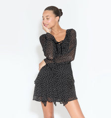 The Bridget Dress - Black Polka Dot