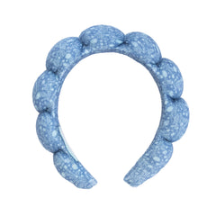 Hill House x Wet Brush Terry Scalloped Headband - Cornflower Ditsy Thistle