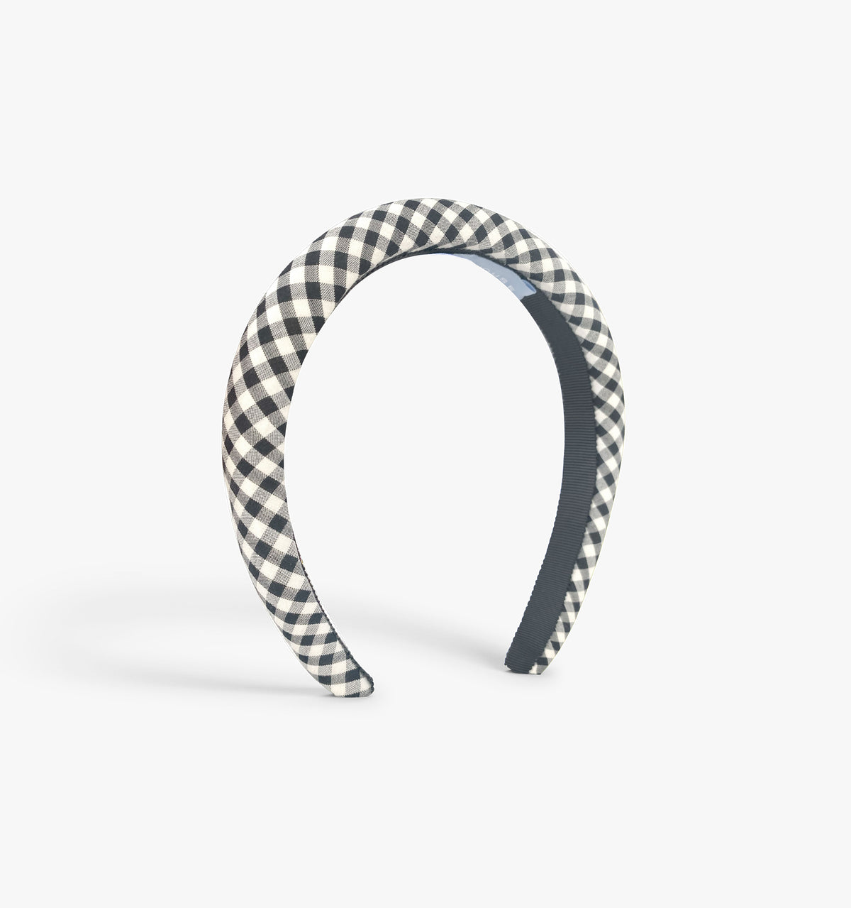 The Cleo Headband - Black/Sand Gingham