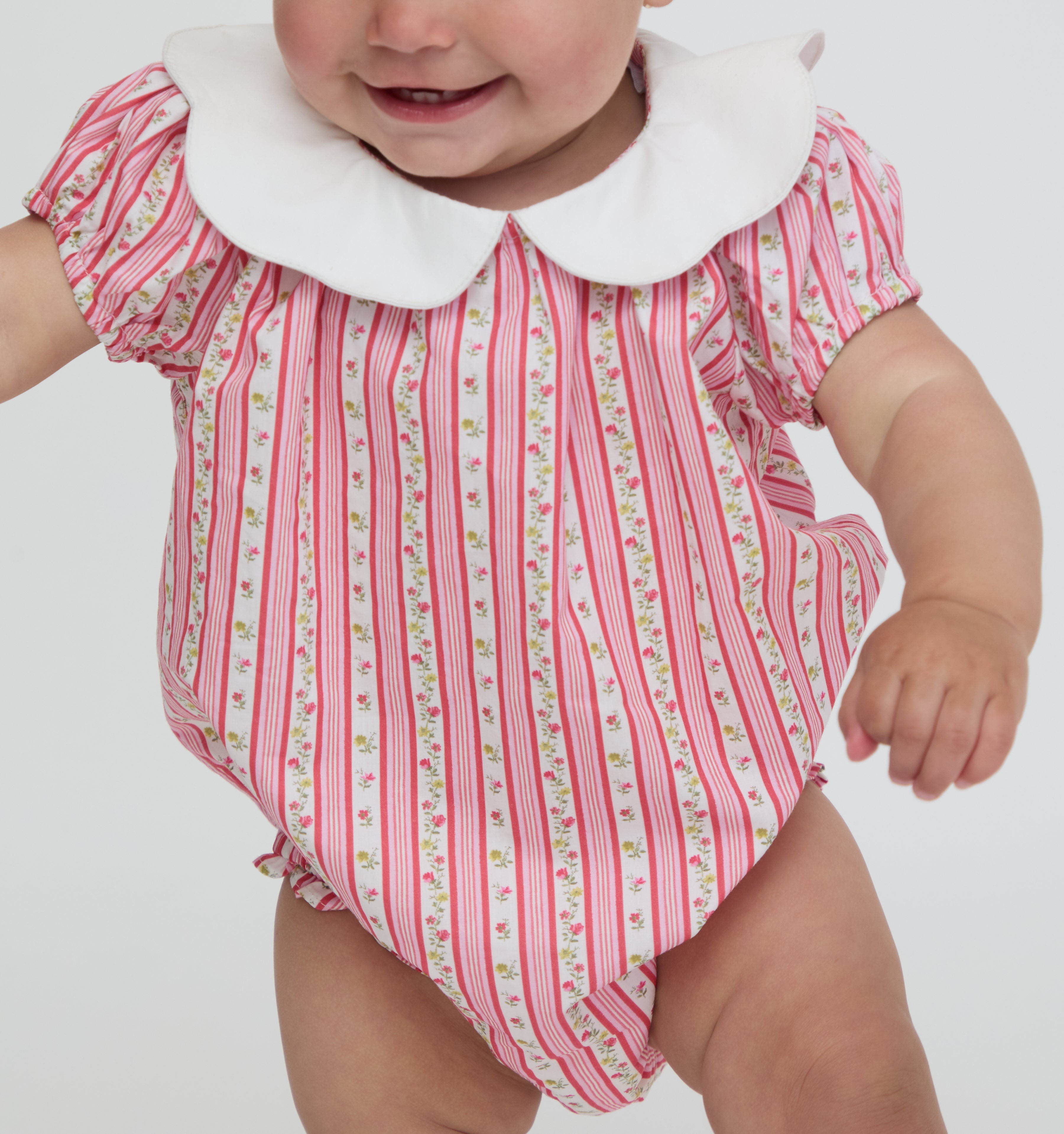 The Baby Nova Bubble - Pansy Stripe Pink