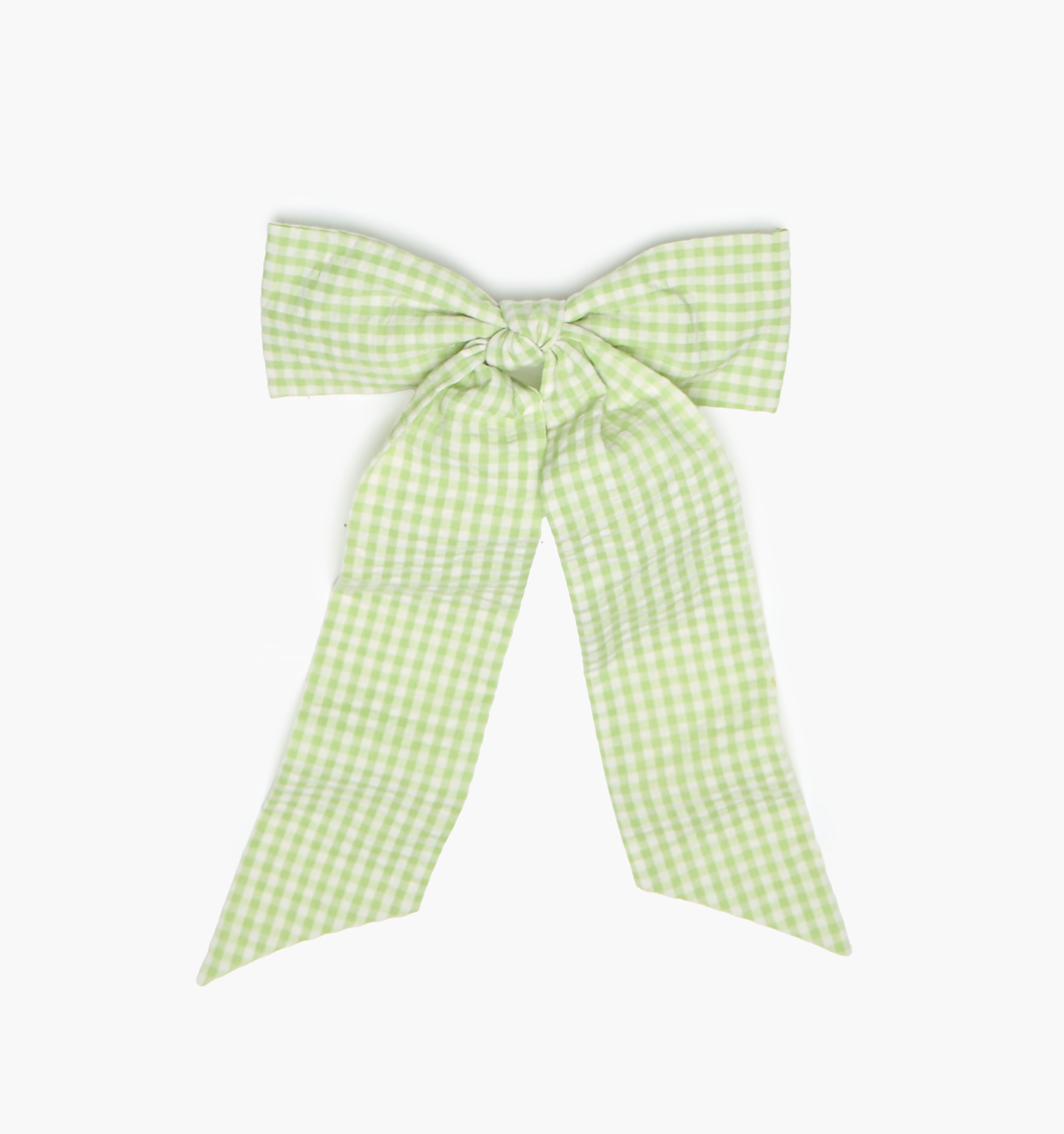 The Belle Bow - Lime Gingham