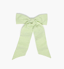 The Belle Bow - Lime Gingham
