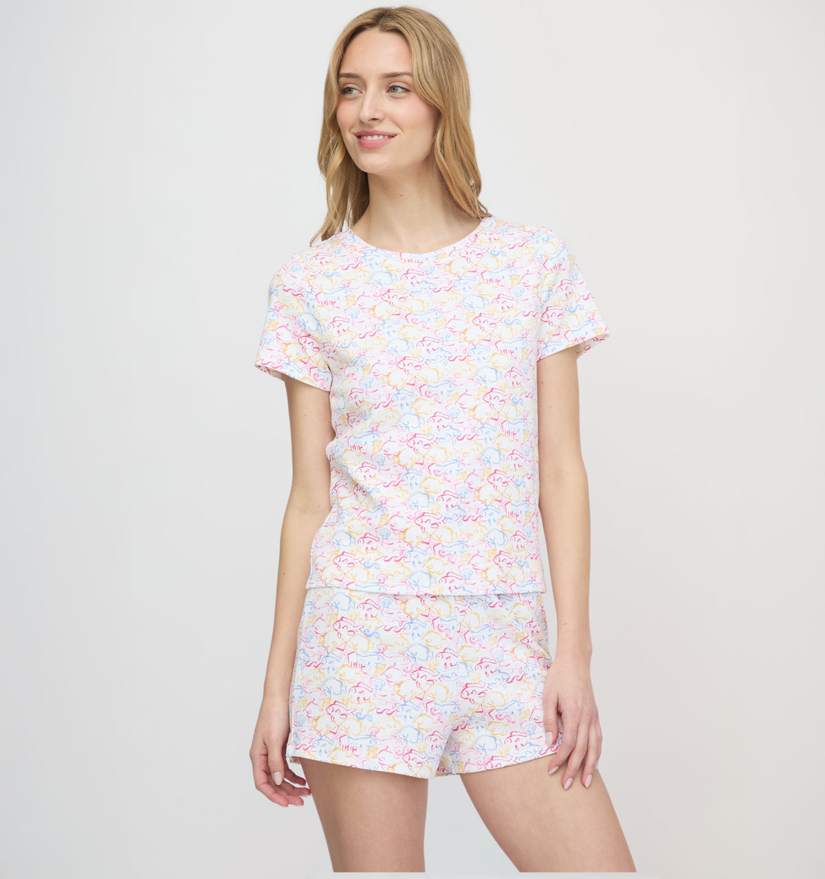 The Nina Pajama Set - Camo Fish