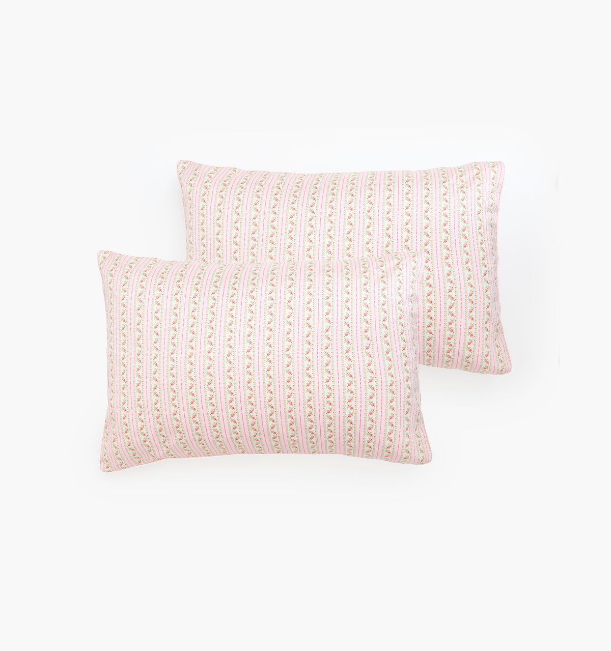The Pillowcase Set - Pink Floral Dot Stripe