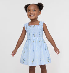 The Baby Nora Nap Dress - Bluebell Waltz