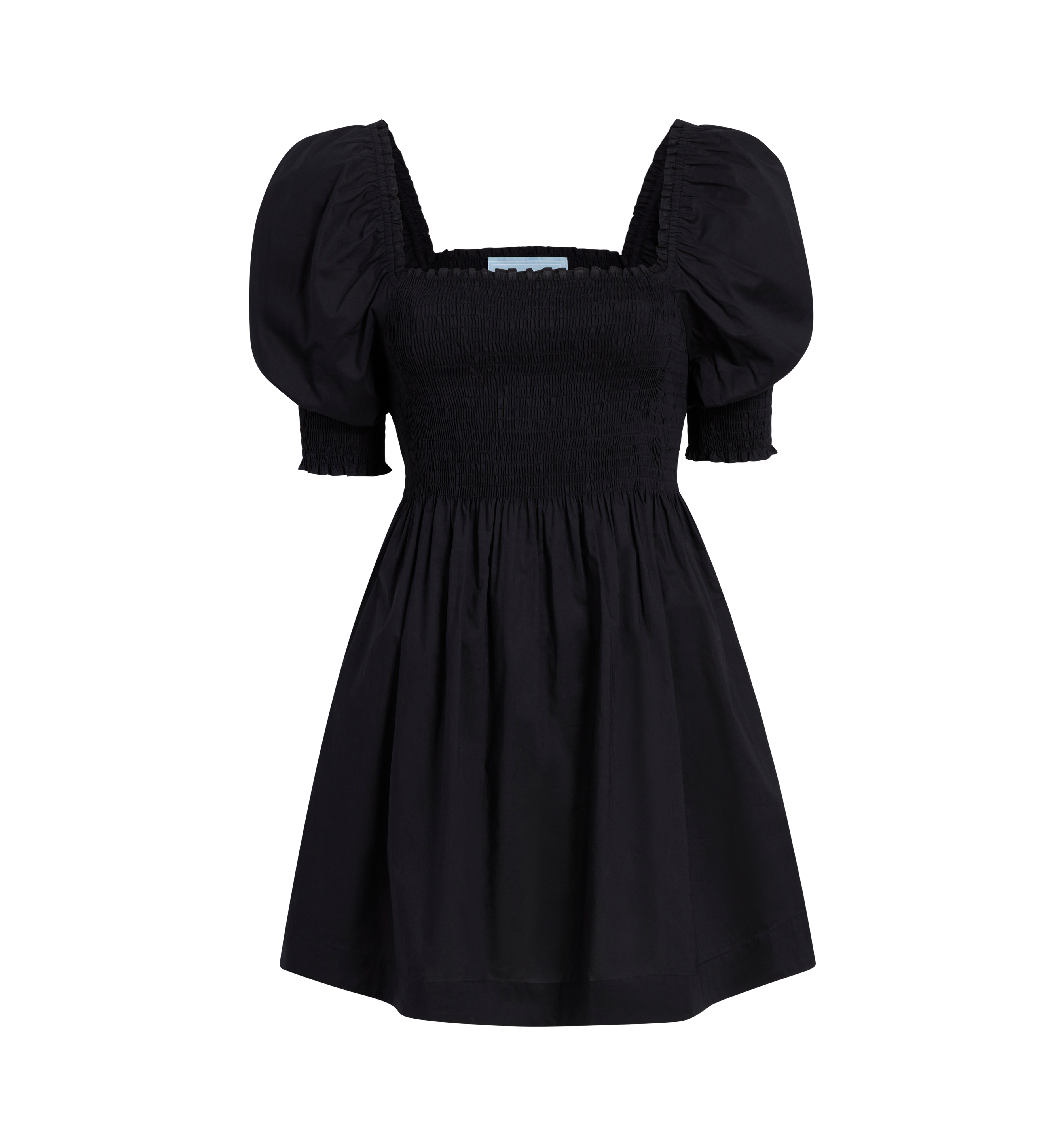 The Athena Nap Dress - Black Cotton