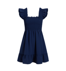 The Elizabeth Nap Dress - Navy Crepe