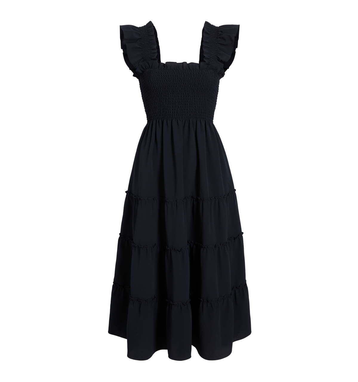 The Ellie Nap Dress - Black Crepe