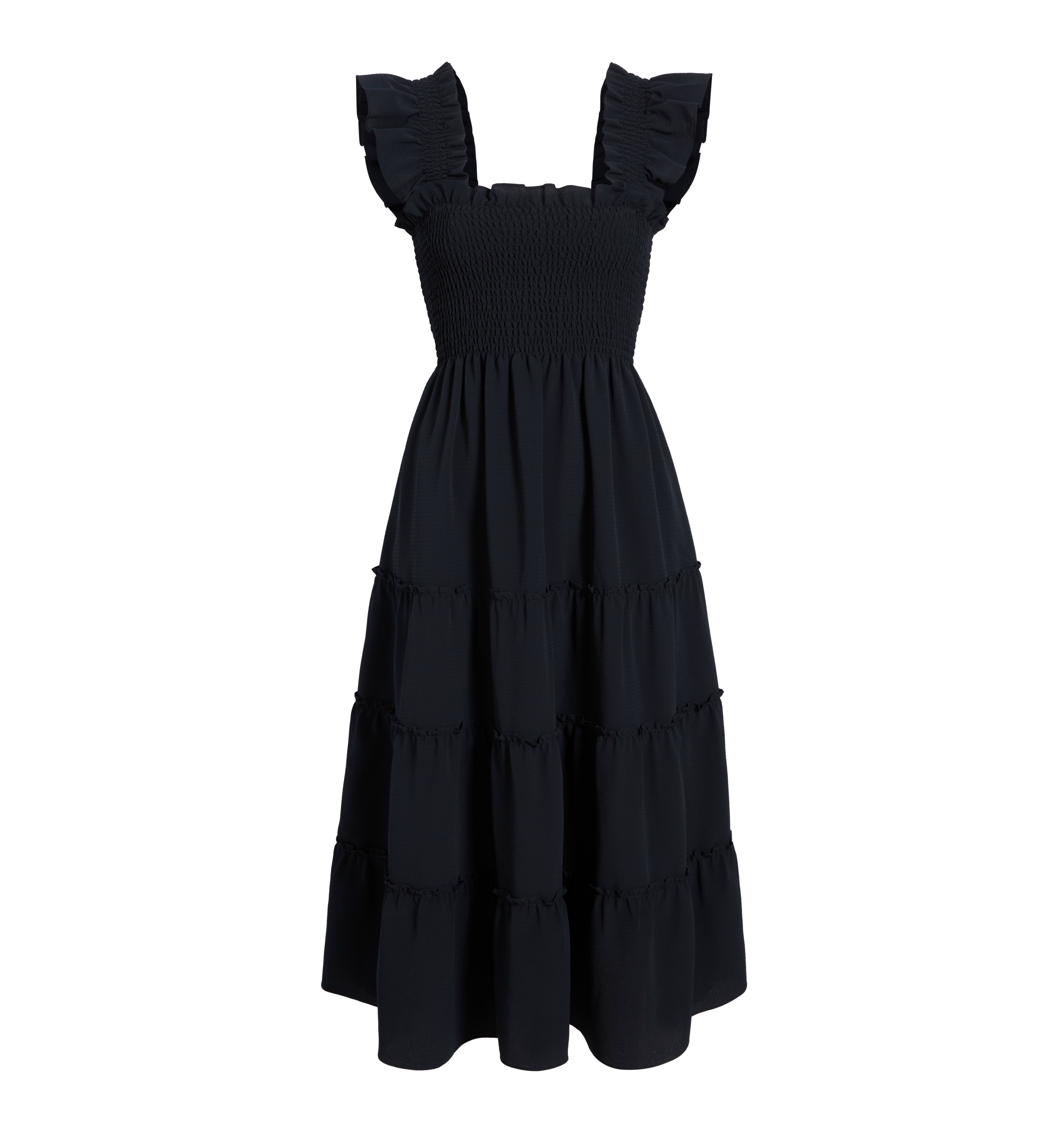 The Ellie Nap Dress - Black Crepe