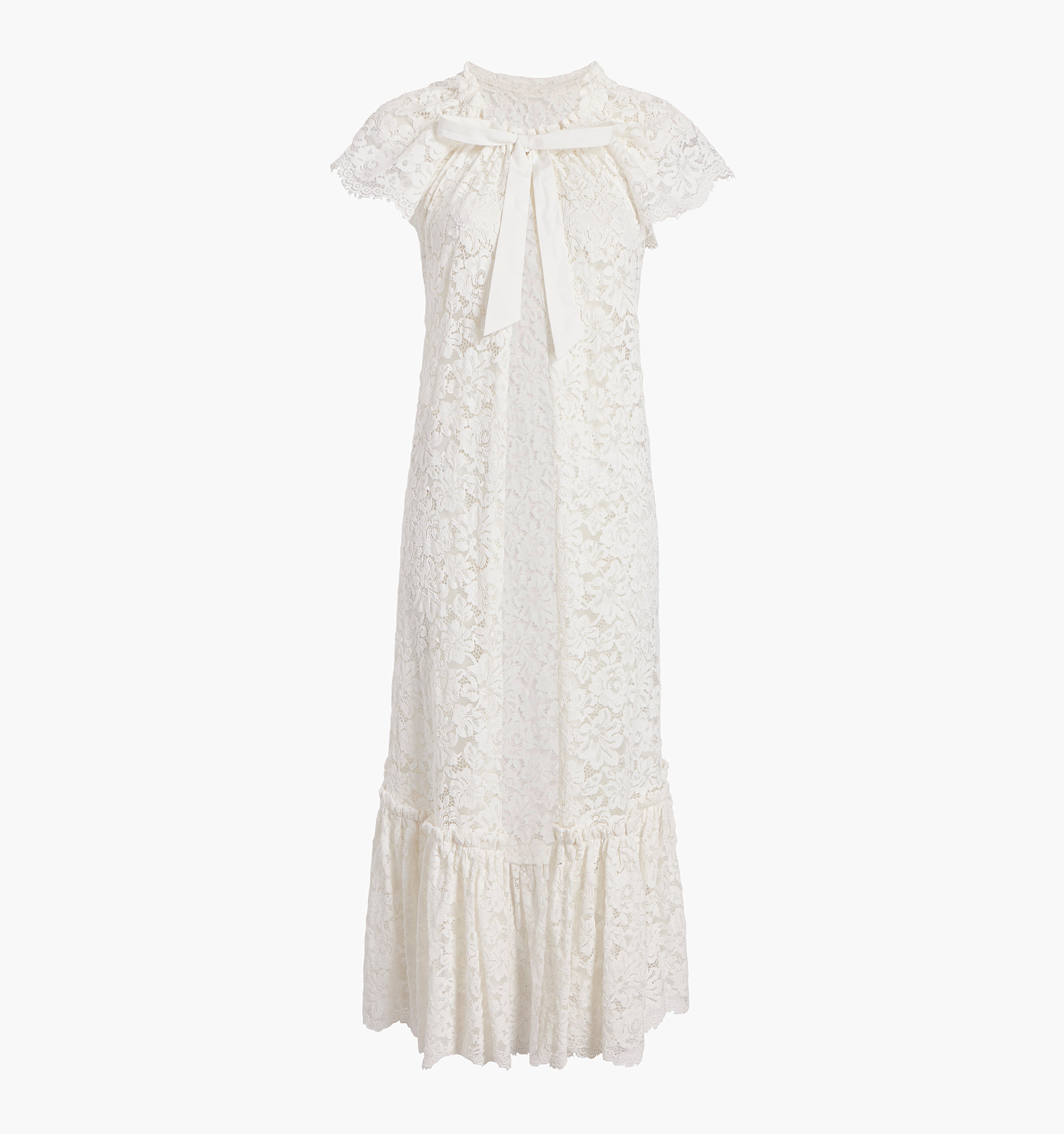 The Lace Coco Duster - White Fleur Lace
